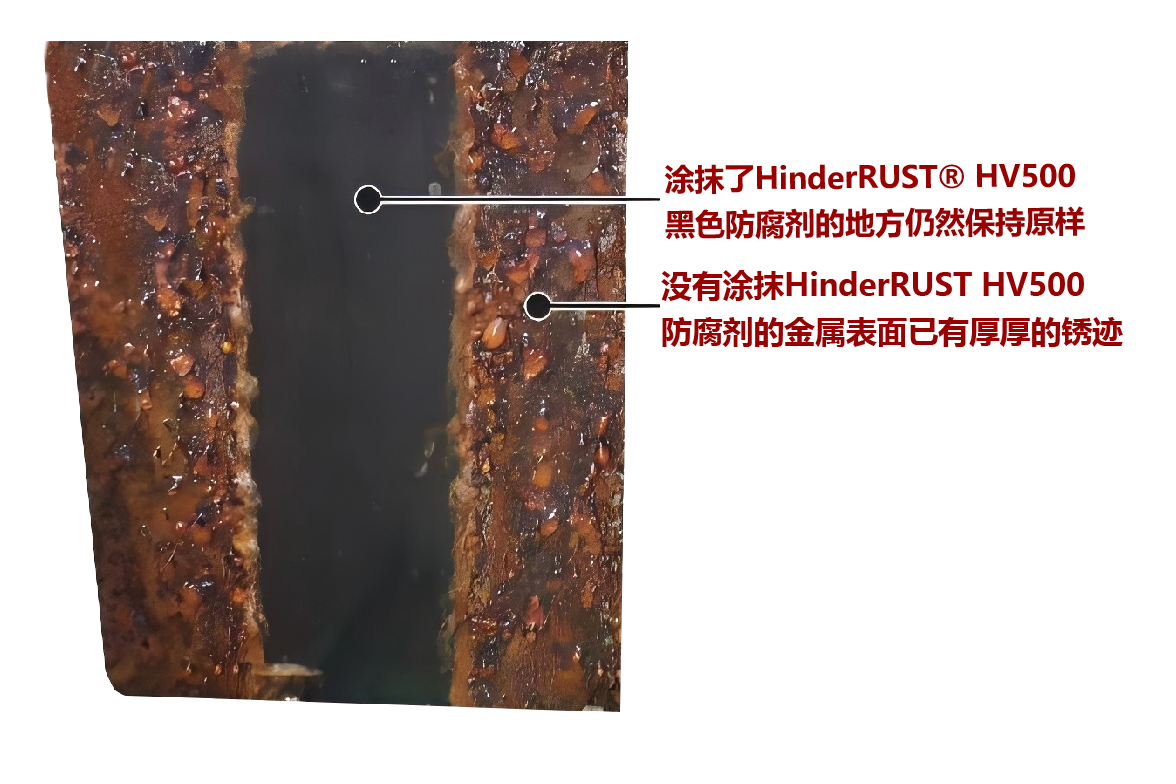 HinderRUST HV500 黑色防锈剂的应用对比